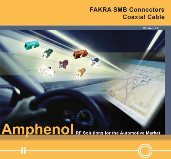 Short form catalog of FAKRA coaxial connectors